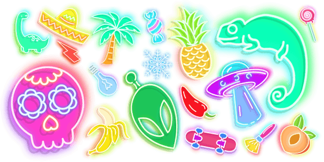 Neon cursor collection