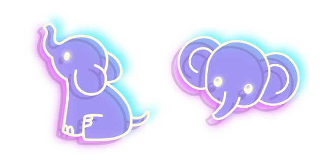 Neon Elephantcustom cursor pack