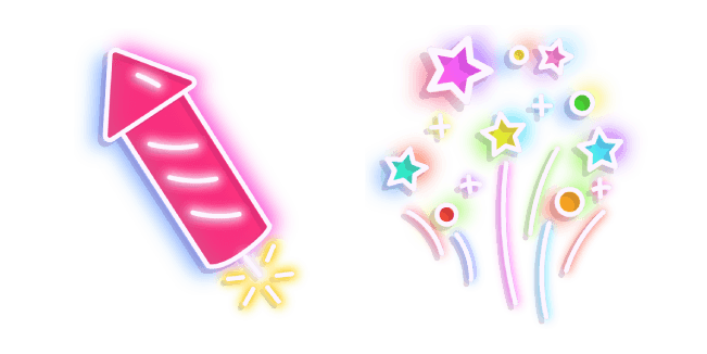 Neon Fireworkcustom cursor pack