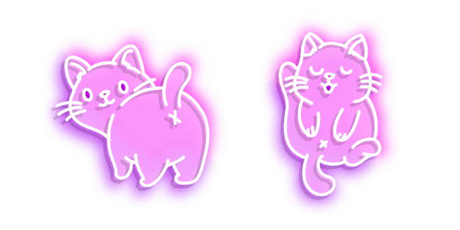 Neon Funny Little Catcustom cursor pack