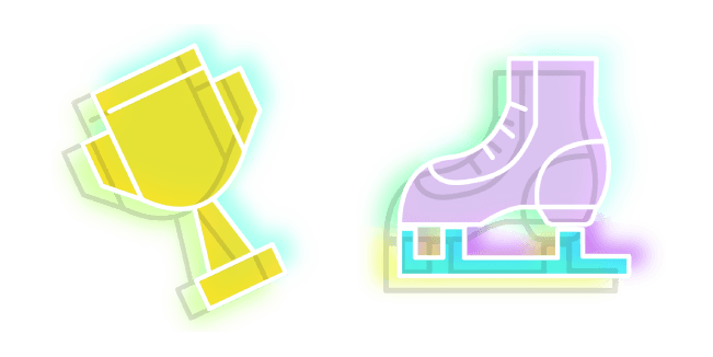 Neon Goblet and Ice Skatescustom cursor pack