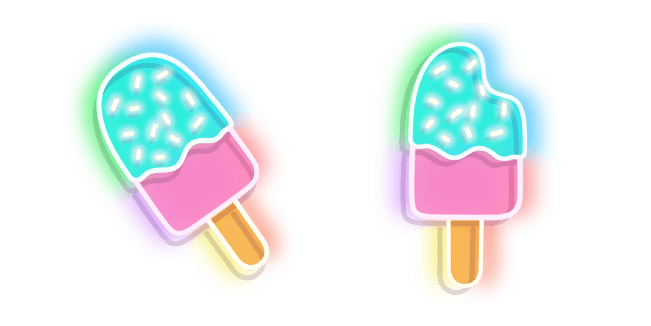 Neon Ice Creamcustom cursor pack