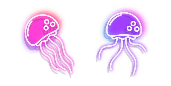 Neon Jellyfishcustom cursor pack