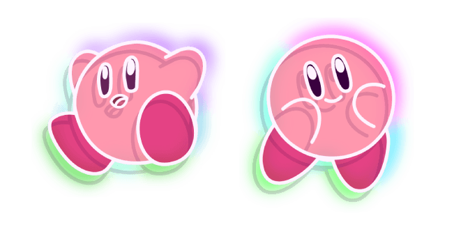 Neon Kirbycustom cursor pack