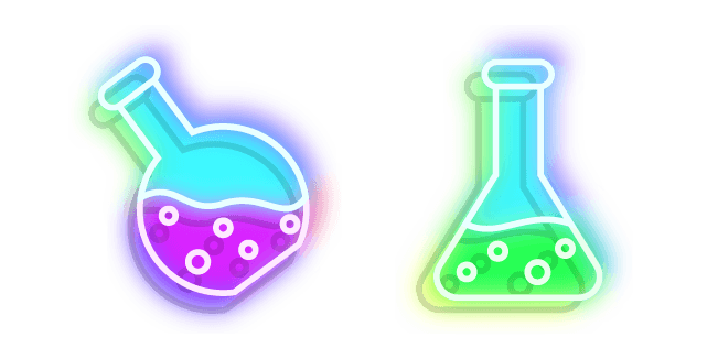 Neon Laboratory Flaskcustom cursor pack