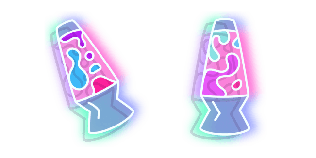 Neon Lava Lampcustom cursor pack