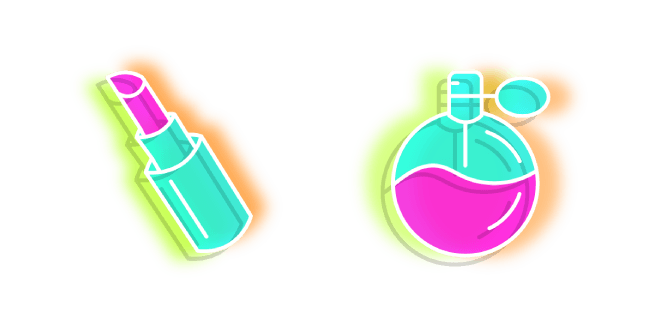 Neon Lipstick and Perfumecustom cursor pack