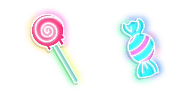 Neon Lollipop and Candycustom cursor pack