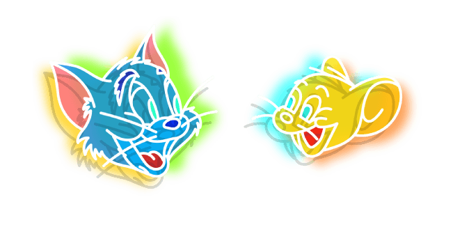 Neon Tom and Jerrycustom cursor pack