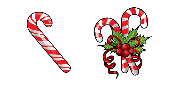 New Year Candy Canecustom cursor pack