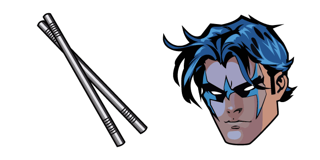 Nightwing and Escrima Stickscustom cursor pack