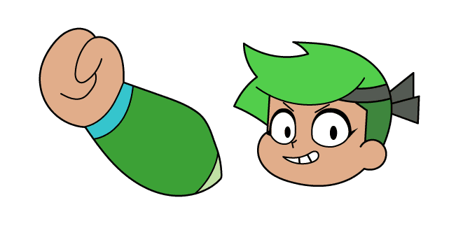 OK K.O.! Let's Be Heroes Green Gutscustom cursor pack