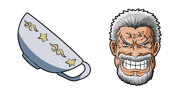 One Piece Monkey D. Garp and Cupcustom cursor pack