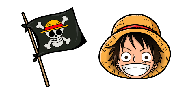 One Piece Monkey D Luffy Flagcustom cursor pack