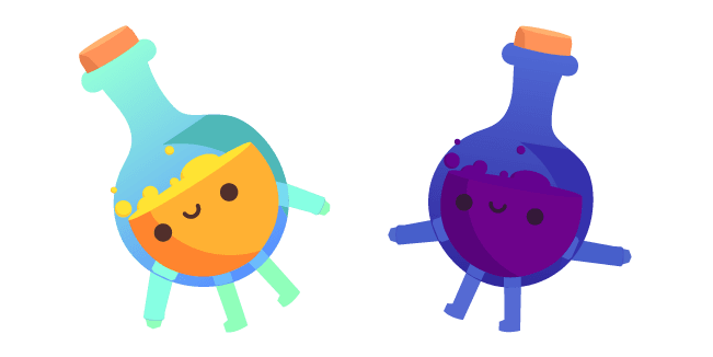 Ooblets Lickzer and Gleamy Lickzer custom cursor pack