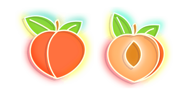 Orange Peach Neoncustom cursor pack