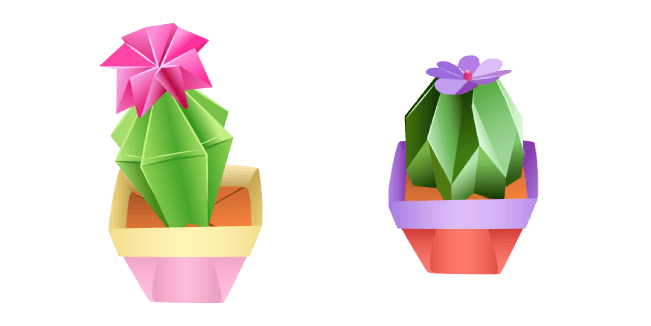 Origami Cactuscustom cursor pack