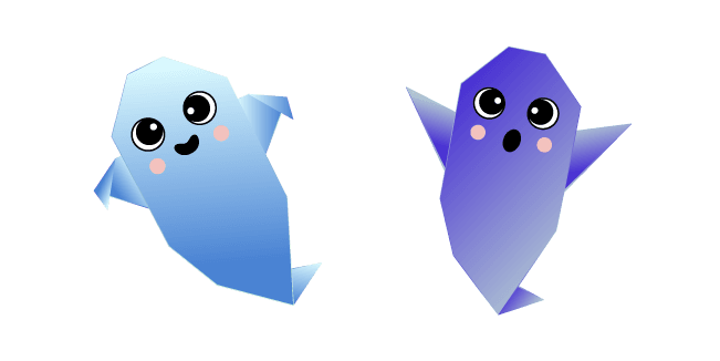 Origami Ghostscustom cursor pack