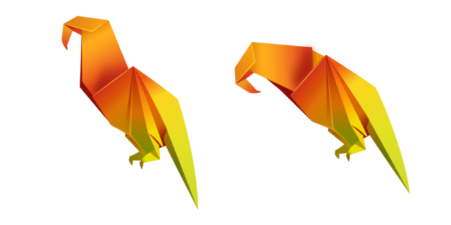 Origami Parrotcustom cursor pack