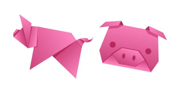 Origami Pigcustom cursor pack