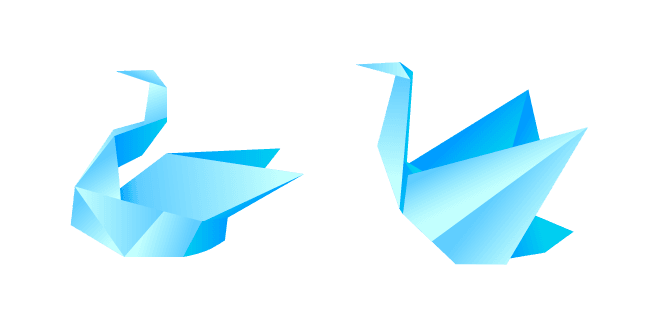 Origami Swancustom cursor pack