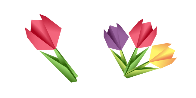 Origami Tulipscustom cursor pack