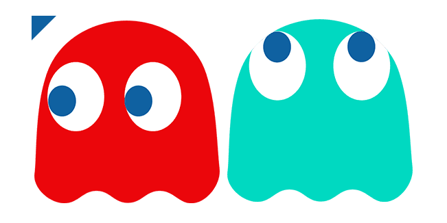 Pac-Man Blinky and Inky Ghostscustom cursor pack