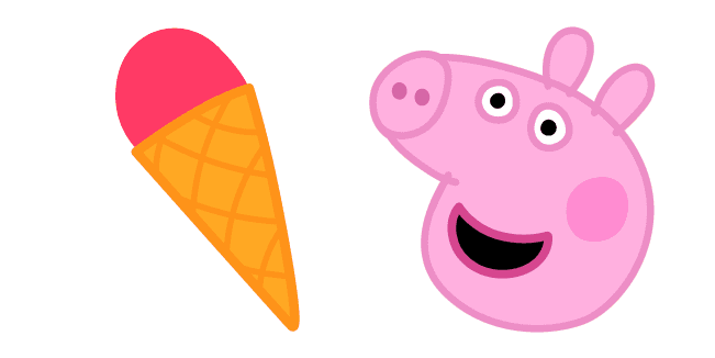 Peppa Pig and Ice Creamcustom cursor pack