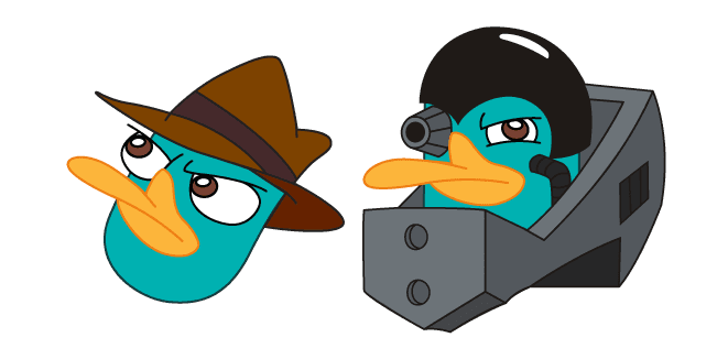 Phineas and Ferb Perry the Platypus and Platyborgcustom cursor pack