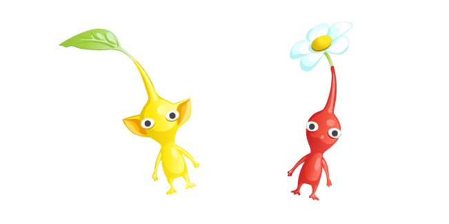 Pikmin Yellow Pikmin and Red Pikmincustom cursor pack