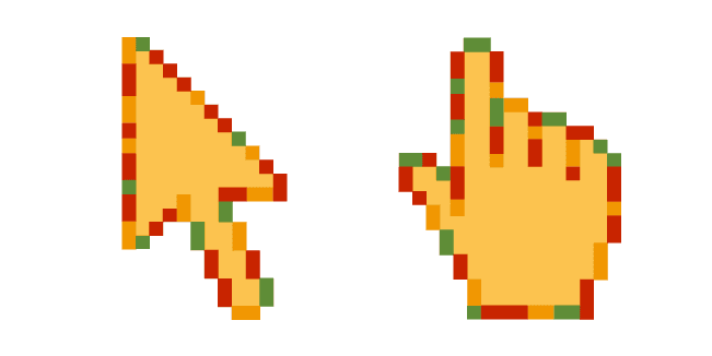 Pizza Pixelcustom cursor pack