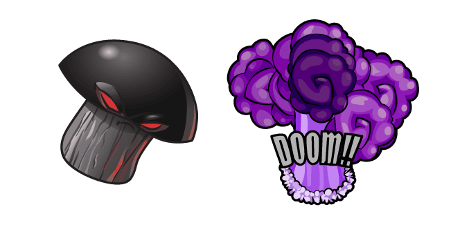 Plants Vs. Zombies Doom Shroom and His Explosioncustom cursor pack