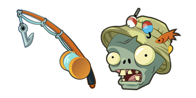 Plants vs. Zombies Fisherman Zombiecustom cursor pack