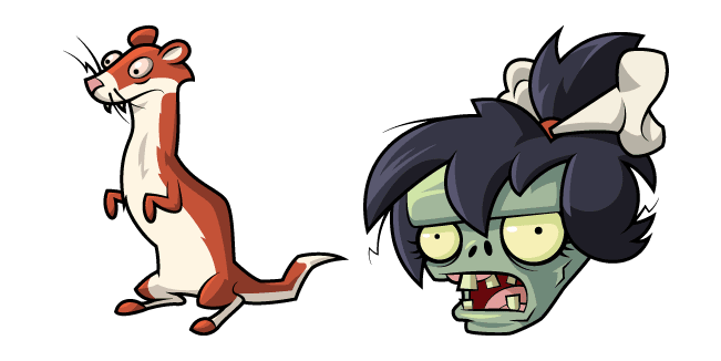 Plants vs. Zombies Ice Weasel and Weasel Hoardercustom cursor pack