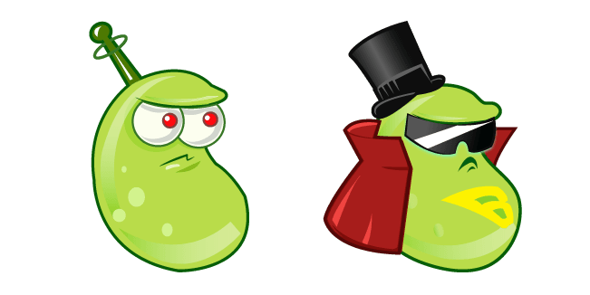 Plants vs. Zombies Laser Bean and Super Beancustom cursor pack