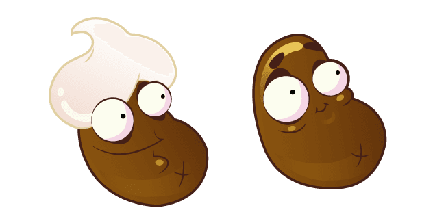 Plants vs. Zombies Latte Bean and Coffee Beancustom cursor pack