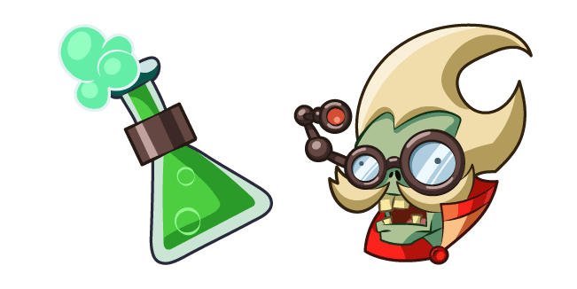 Plants vs. Zombies Professor Brainstormcustom cursor pack