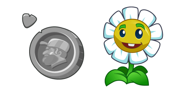 Plants vs. Zombies Tangle Marigold and Silver Coincustom cursor pack