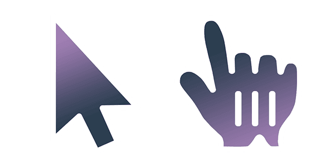 Plum Gradientcustom cursor pack