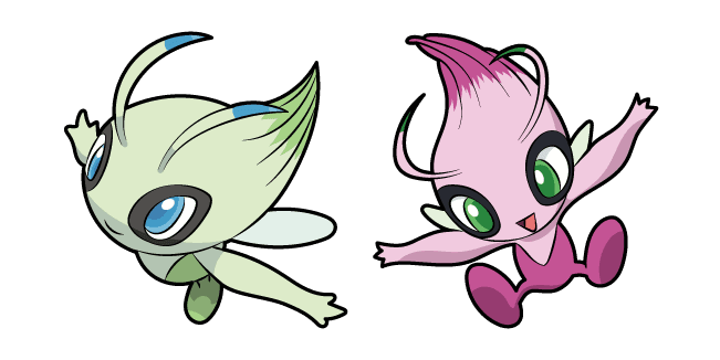 Pokemon Celebi and Shiny Celebicustom cursor pack