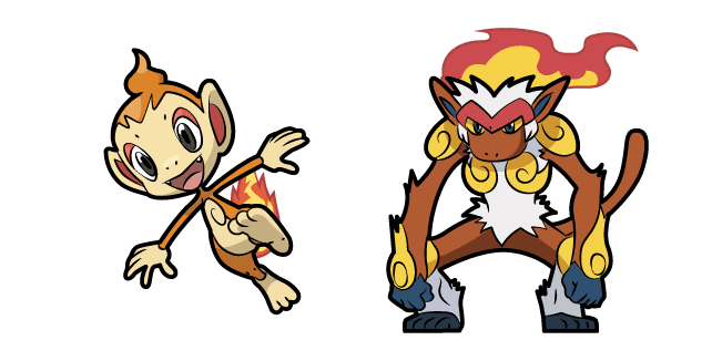 Pokemon Chimchar and Infernapecustom cursor pack