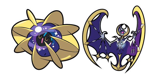 Pokemon Cosmoem and Lunalacustom cursor pack