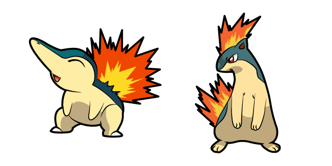 Pokemon Cyndaquil and Quilavacustom cursor pack