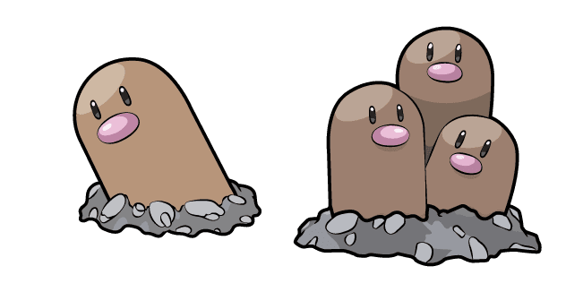 Pokemon Diglett and Dugtriocustom cursor pack