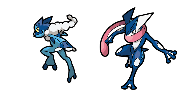 Pokemon Frogadier and Greninjacustom cursor pack