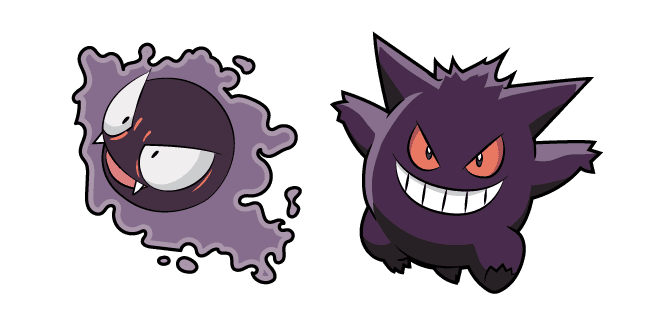 Pokemon Gastly and Gengarcustom cursor pack