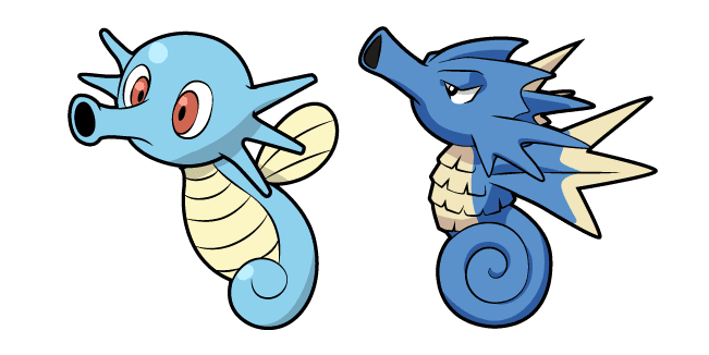 Pokemon Horsea and Seadracustom cursor pack