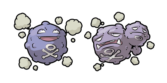 Pokemon Koffing and Weezingcustom cursor pack