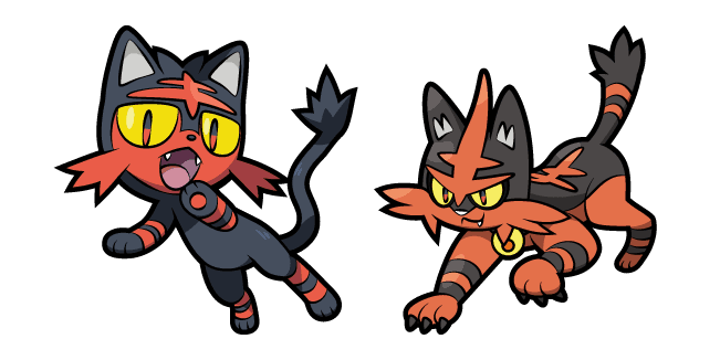 Pokemon Litten and Torracatcustom cursor pack