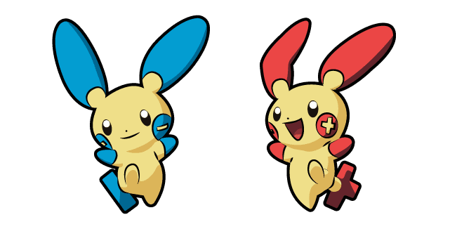 Pokemon Minun and Pluslecustom cursor pack